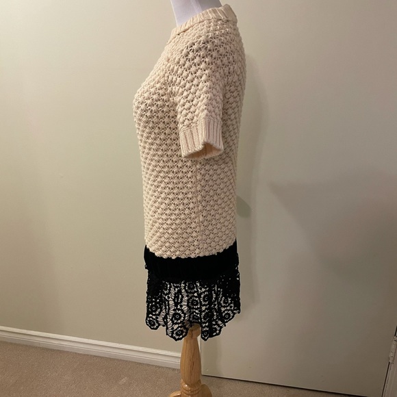 Beautiful Manoush knit w/velvet and lace trim dress - Picture 9 of 12